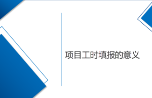 淺說項目工時填報的意義
